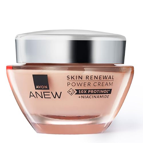 Avon Anew Skin Renewal Power Cream 50 ml, formuliert mit Protinol™-Technologie, fördert die Kollagenproduktion und erneuert das Aussehen der oberflächlichen Hautzellen, für hydratisierte, straffer