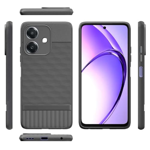 Image of Shockproof Case for Realme C61 4G / Narzo N61 4G | Full Camera Protection | TPU Flexible Back Cover for Realme C61 4G / Narzo N61 4G (Graphite Grey)