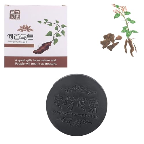 Generic Polygonum Multiflorum Shampoo, solide, natürliche Haarseife, Polygonum, für fettiges Haar und zur Behandlung von Haarausfall, fördert das Wachstum und die Verdickung (1 Stück)