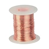 Marsred Reiner Kupferdraht, ø 1.0mmx20m 99,9% copper wire, T2 Blanker Kupferdraht, Basteldraht, Copper Wire für Schweißen, Experiment, Schmuck, DIY