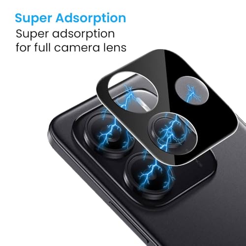 Image of FIRST MART Camera Lens Protection Compatible with Redmi Note 14 With Edge-To-Edge Protector Coverage | Black, Pack of 1