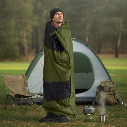 Sleeping Bags for Adults, Backpacking Camping Sleeping Bag, Cold Weather & Warm, Lightweight Compact Camping Sleeping Bag for Girls Boys Mens miniatura 6