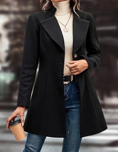 Women Laple Coat Double-Breasted With Belted Long Sleeve Female Trench Coat, 2025 Autumn Winter Vintage Elegant Loose3