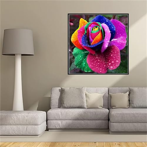 Peinture diamant fleur 5D pour réduire le stress et décorer sa maison