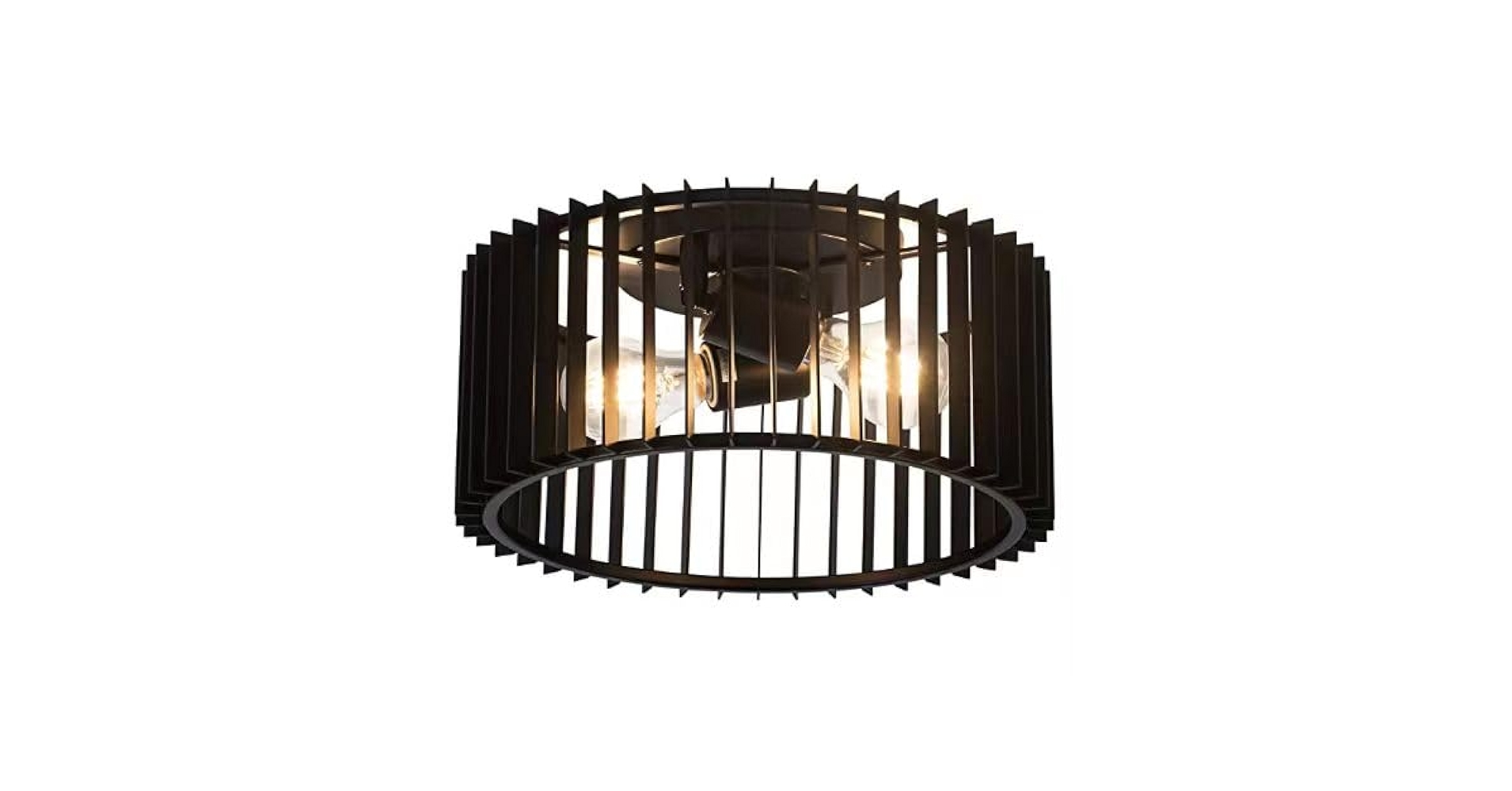 m♡ Zlepmlla Modern Black Flush Mount Ceiling Light Fixture