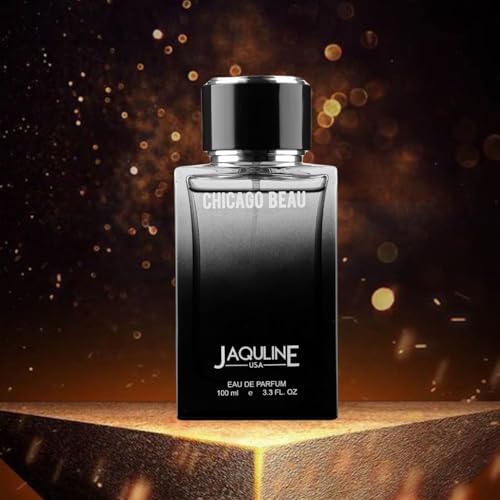 Image of JAQULINE USA Chicago Beau Premium Long Lasting Perfume | Men Women | Woody, Citrus & Musky | Sophisticated Versatile Fragrance - 100ml