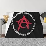 Bivwfoj Mother Anarchy Loves Her Sons Premium Flannel Throw Blanket Lightweight Warm Cozy Blanket for Home Office Travel 60'X50'