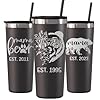 Personalized mama bear tumbler straw and lid included vacuum insulated new parents mothers day gift gift for mom papa bear fathers day gift grandparent tumbler  urban country home decor