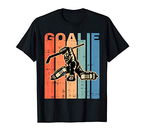 Ice Hockey Goalie Player Retro Vintage Sports Lover Gift T-Shirt