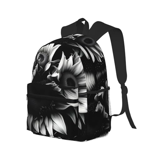 Sac à dos ordinateur 15,7 pouces EdWal noir à imprimé tournesols