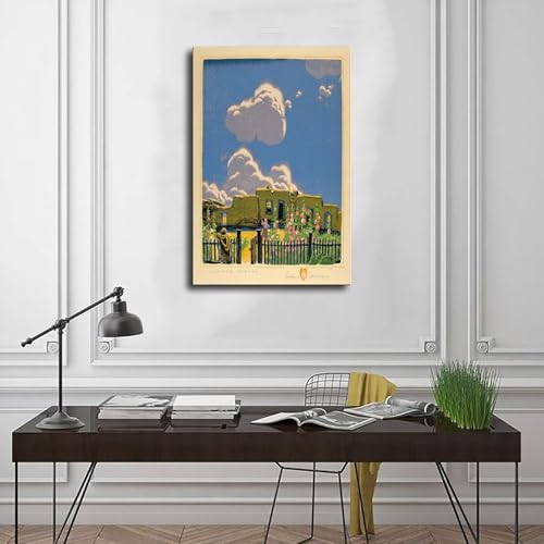 Impression sur toile Gustave Baumann de qualité musée déco murale de salon épurée - 3
