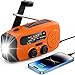 Solar Kurbelradio mit 2000mAh Powerbank & USB Ladefunktion, Notfall Radio mit Leselicht und SOS, Robust für Haushalt, Wohnmobil, Garten und Outdoor