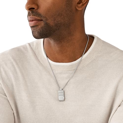 Image of Emporio Armani Stainless Steel Pendant or Chain Necklace for Men