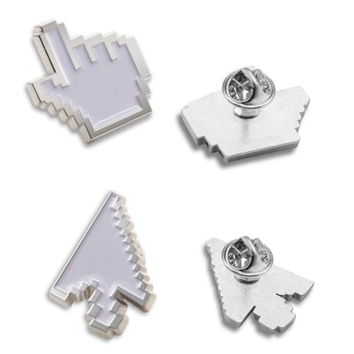 2/10/50/100Pcs Classic Cursor Pixel Gesture Arrow Enamel Pins -Engineer IT work Gifts2