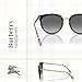 BURBERRY Willow BE4316 385311 54MM Black/Grey Gradient Round Sunglasses for Women +BUNDLE with ACCESSORY EYEWEAR KIT