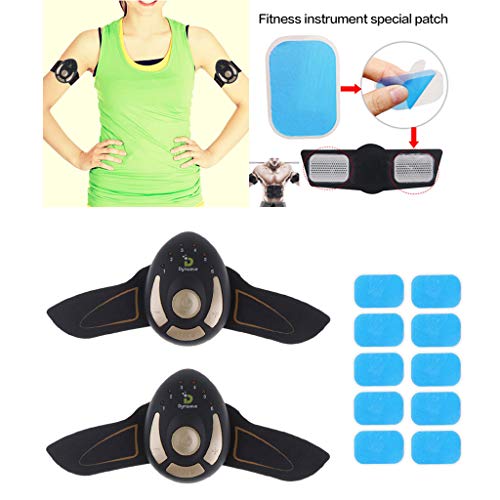 menolana EMS Estimulador Muscular Abdominal com Almofada de Gel, Treino Muscular Massageador Elétric