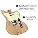Censtar Ja DIY Electric Guitar Kit,Mahogany Body and Maplp Neck,Maplp Fretboard,Unfinished Uncut DIY Guitar Kit,Guitar Kits Build Your Own,Electric Guitars for Adults.