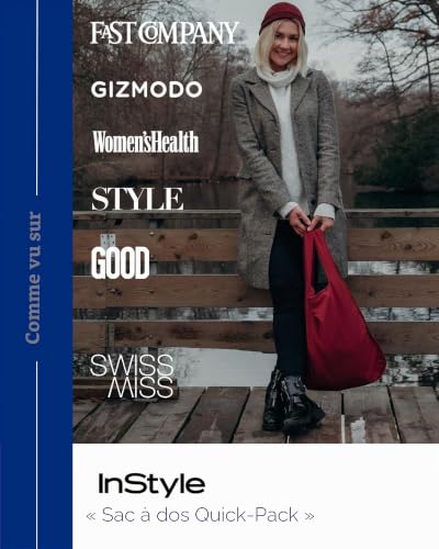 Sac à dos transformable bordeaux pliable imperméable Notabag 2 en 1 - 6