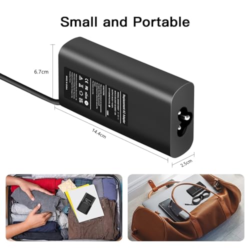 130W Laptop Charger Compatible With Dell XPS 15 9530-9570 Precision 5510-5530, Inspiron 13 7347-7459 DA130PM130 HA130PM130 6TTY6 Power Adapter [4.5 * 3.0mm] - Image 4