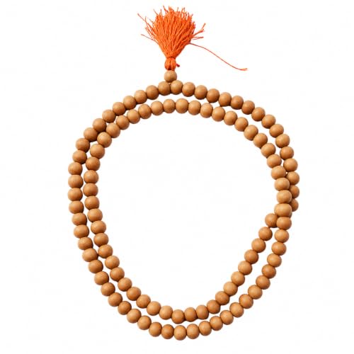 Image of Japa Mala 108 Beads | 108 Mala for Jaap | Sandalwood Mala | Chandan Mala | Jap Mala 108 Beads Mala for Chanting| Japamala 108 Beads Original |