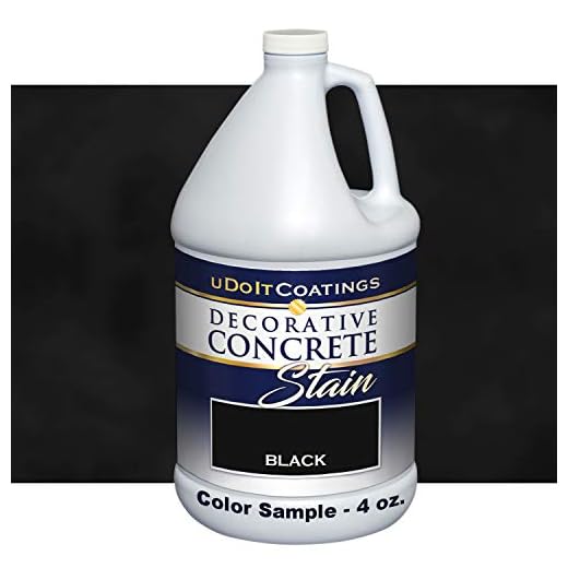 Decorative Concrete Stain. Industrial-Quality. Eco-Friendly. 20 Colors. Samples & How-to Videos. Indoor/Outdoor Use. (Sample Black)