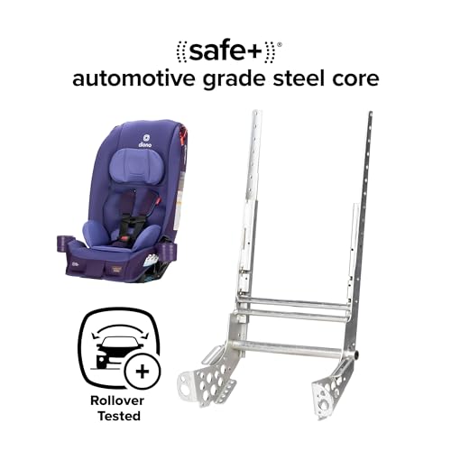 Image of Diono Radian 3R, All-in-One Convertible Car Seat, Rear and Forward Facing, 10 Years 1 Car Seat, Slim Fit 3 Across, Purple Wildberry