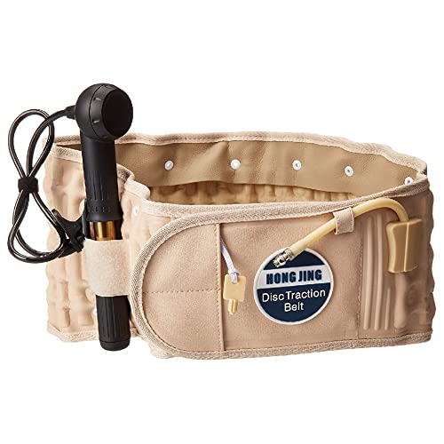 Decompression Back Support Belt for Lower Back Pain Relief, HONGJING Spinal Air Traction Belt for Man&Woman Lumbar Pain Relief, Inflatable Belt One Size Fits 29-49inches Waist