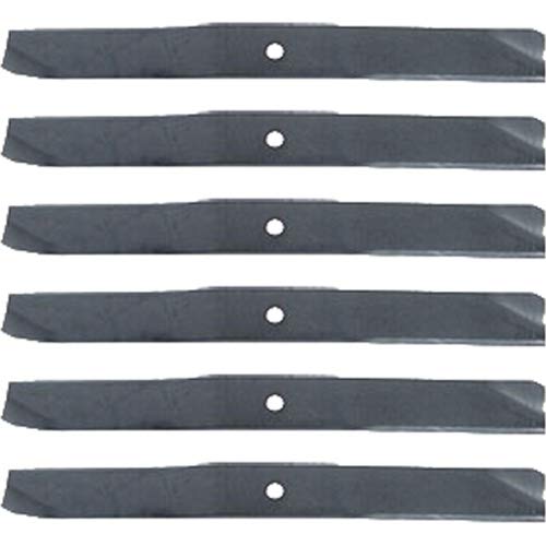 Paquete de 6 cuchillas de repuesto para cortacésped XHT de alta calidad para caballos Toro/Rueda 110-6568-03 | 21,675" x 2,25" / orificio de 0,625"
