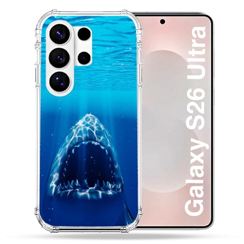 Coque Samsung S26 Ultra robuste évite casse motif requin