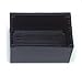 Pomona 3850-0 Thermoplastic Molded Box with Card Guides and Cover, Black (Pack of 2)