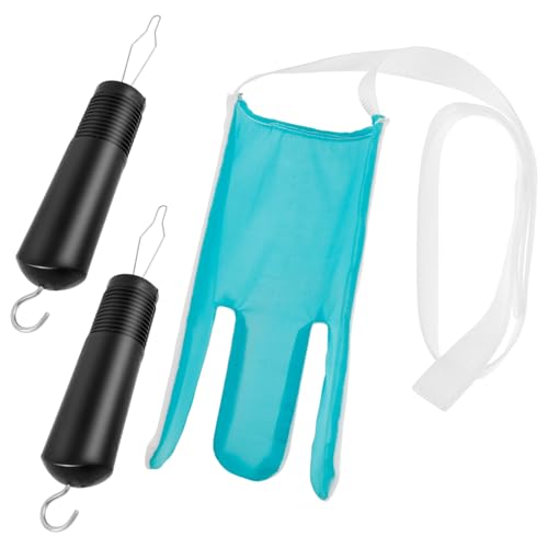 Stocking Aid with 2 Pcs 2 in 1 Button Hook and Zipper Pull for Putting Stockings Easy On and Off for Seniors Disabled Pregnant