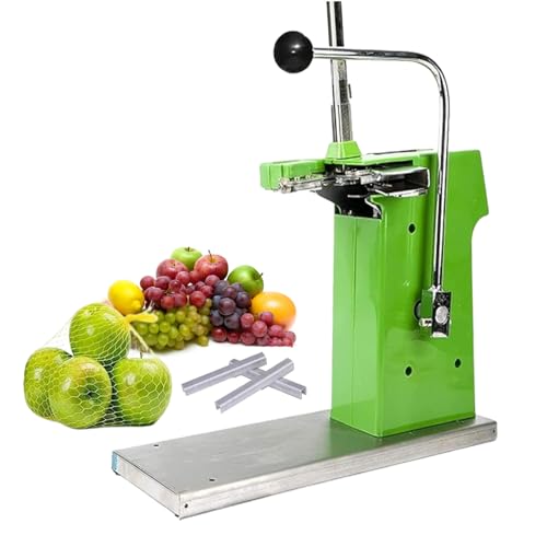 QINPI Manual Sausage Clipper Clipping Machine, U-Shape Plastic Bag Sealer, Adjustable Tightness, Meat Food Bag Sealing Machine with 2000PCS Aluminum Clips for Supermarket