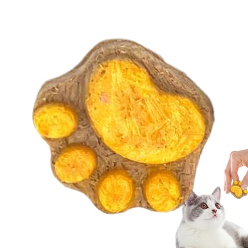 Golosinas para Patas De Gato: Galletas De Hierba para Gatos Liofilizadas para El Cuidado Bucal | Lindos Bocadillos Crujientes En Forma De Pata para La Higiene Y Un Aliento Fresco | Golosinas Na