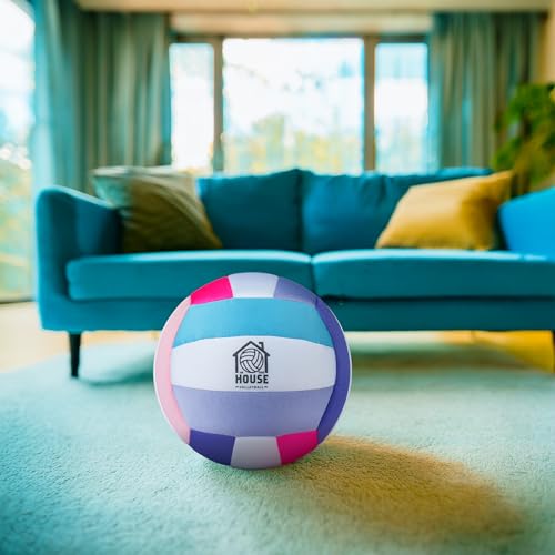 Image of in The House Soft Indoor Volleyball for Boys & Girls (Ages 3+) - Realistic Feel - Training Ball for Indoor Play - Bring Vball Practice Home - Great Gift for Any Volleyball Player