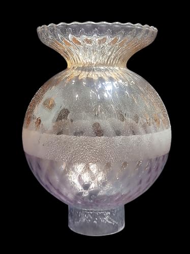 Boccia di vetro (331) per Lampadario Lume Lampada Paralume Glass Bowl Ø Foro 5,5 cm
