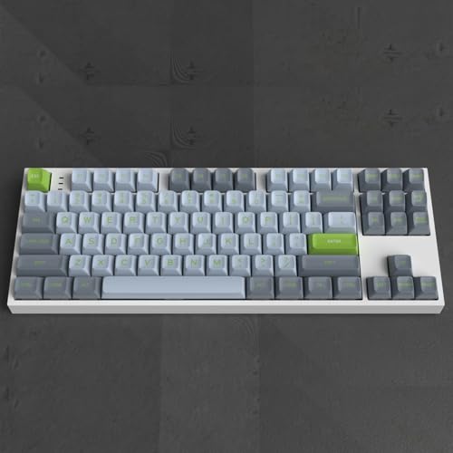 Image of Guffercty kred SA Profile PBT Keycaps,172 Set Double Shot Durable Keycaps for Custom Mechanical Keyboard Mod Fit 60% 100% Layout for Gamers Typists (Lime)