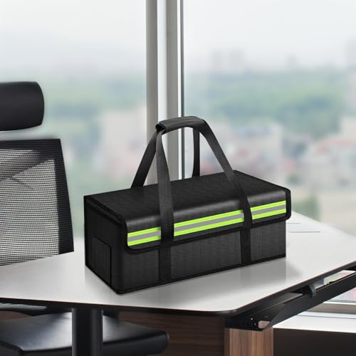 Riokko Bolsa de bateria de lítio à prova de fogo, bolsa de segurança de bateria de bicicleta elétric