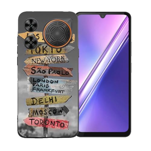 LCEHTOGYE �K�p Doogee M30�p�P�[�X�A�K�p Doogee M30 (6,88")�ƌ݊����̂��钴���^�u���b�N�\�t�gTPU�V���R���Q���P�[�X�ی�J�o�[ - BST17