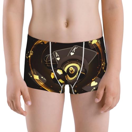 Boys' Cotton Boxer Brief Soft Underwear-Casino Card Soccer