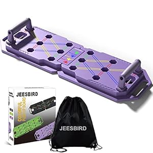 JEESBIRD Push Up Board Fitness, Portable Foldable 18 in 1 Pushups Bar,Push Up Handles for Floor, At Home Gym Equipment,Strength Training for Man and Women