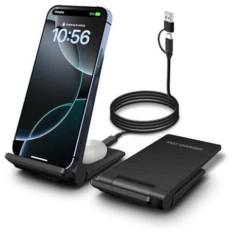 VNBBT 2 in 1 Wireless Charging Station Cover