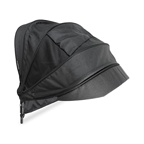 Image of WONDERFOLD Retractable Stroller Canopy Featuring a Peek-a-Boo Window, Optional Visor for Extra Sun Protection, and Side Mesh Panels for Additional Airflow (Fits Only W2, One Piece)