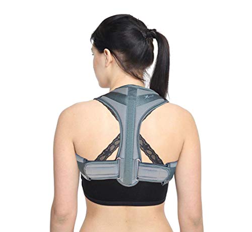 Image of XClub Neoprene Comfort Clavicle Brace Posture Corrector For Men And Women - Back Straightener With Adjustable Support Effective For Neck, Back And Shoulder Pain Relief (Unisex) (Universal), Free Size