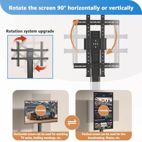 Soporte Móvil para TV de 37 a 80 Pulgadas con Ruedas miniatura 6