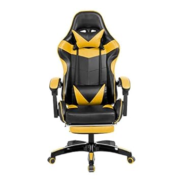 Cadeira Gamer Amarela - Prizi - Jx-1039y