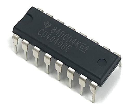 cd4040be cd4040 cmos 12-stage ripple-carry binary counterdivider breadboard-friendly ic dip-16 pack of 5