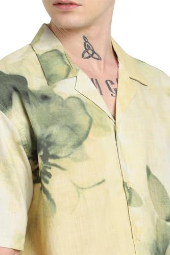 Image of Forever 21 Men Floral Regular Fit Printed Shirt