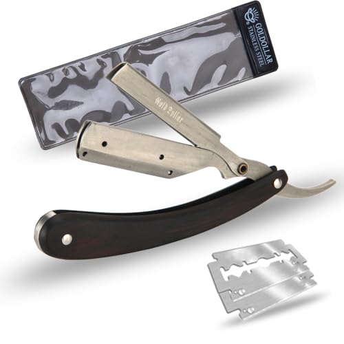 wooden shavette disposable shaving straight razor replaceable blade razor