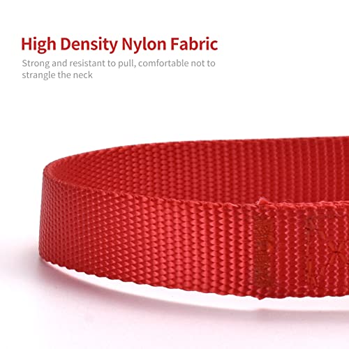 AUDWUD Thick Nylon Collar,Classic Adjustable Dog Collar in Multiple Colors,Suitable for Small,Medium and Large Dogs,4 Sizes - Image 2
