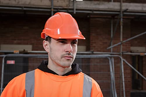 Casco de seguridad cómodo con talla única ajustable para constructor 4